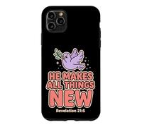 He Makes All Things New Revelation 21 5 Bible Scripture Case for iPhone 11 Pro Max