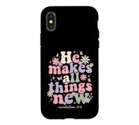 He Makes All Things New Revelation 21 5 Bible Scripture Case for iPhone X/XS