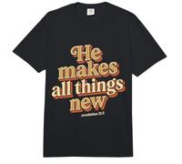 He Makes All Things New Revelation 21 5 Bible Scripture Comfort Colors Adult Heavyweight T-Shirt