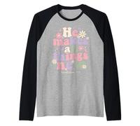 He Makes All Things New Revelation 21 5 Bible Scripture Raglan Baseball Tee