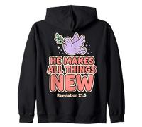 He Makes All Things New Revelation 21 5 Bible Scripture Zip Hoodie