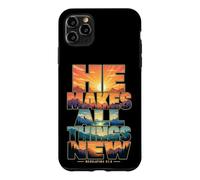 He Makes All Things New Revelation 21 5 Bible Verse Case for iPhone 11 Pro Max