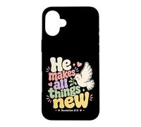 He Makes All Things New Revelation 21 5 Bible Verse Case for iPhone 16 Plus