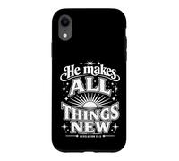 He Makes All Things New Revelation 21 5 Bible Verse Case for iPhone XR