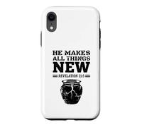 He Makes All Things New Revelation 215 Christian Jesus Faith Case for iPhone XR