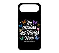 He Makes All Things New Revelation Bible Verse Butterflies Case for iPhone Air