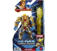 Masters of the Universe He-Man Action Figure - In Grayskull Armour - Power Attack Feature - 2 Accessories - Collectible - 5.5" Tall - Gift for Kids 4+