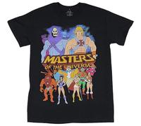 He-Man Masters of The Universe Full Cast T-Shirt Black XL
