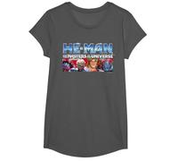 He-Man & Masters of The Universe Official T-Shirt, Girls, Asphalt Grey, X-Small