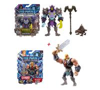 He-Man MOTU Savage Eternia Skeletor and He-Man Power Attack Figures Collectible