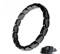 He/mys Hema/tite Bracelet,Black Hema/tite Bracelet for Men,Natural Stone Adjustable Elastic Bracelets,Focus Enhancing and Confidence Boosting Accessory for Daily Wear,Gift for Dad,Husband,Boyfriend