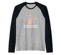 He Never Sends You to Voicemail Jesus Christian Believer Raglan Baseball Tee