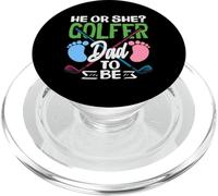 He Or She Golfer Dad To Be Gender Reveal Party Golf Club PopSockets PopGrip for MagSafe