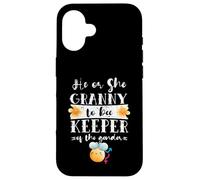 He Or She Granny To Bee Keeper Of The Gender Reveal Case for iPhone 16