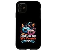He or She What Will Our Little Pumpkin Be Autumn Baby Shower Case for iPhone 11