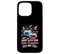 He or She What Will Our Little Pumpkin Be Autumn Baby Shower Case for iPhone 15 Pro Max