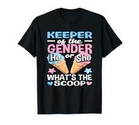 He Or She Whats The Scoop Gender Reveal Ice Cream Summer T-Shirt