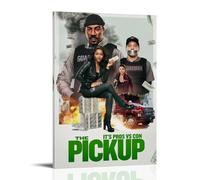 He Pickup Action Comedy Crime Satire Movie Poster Wall Art Canvas Aesthetic Cover Poster Vintage Music And Movies Decorative Painting for Living Room Bed Room 16x24inch(40x60cm) Frame-style