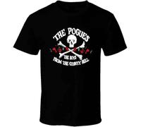 He Pogues Logo Shirt Black White Men's Black