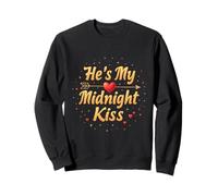 He’s My Midnight Kiss Elegant Romantic Nighttime Lover Sweatshirt