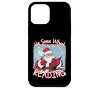 He Sees What You’ve Been Reading Book Lover Funny Santa Case for iPhone 12 Pro Max
