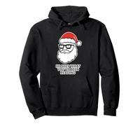He Sees What You’ve Been Reading Book Lover Funny Santa Pullover Hoodie