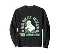 He Sees What You've Been Reading Funny Christmas Sweatshirt