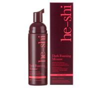 He-Shi Self Tanning Mousse Dark Instant Streak Free Face Body Fake Tan - 150ml