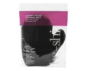 He-Shi Luxury Velvet Tanning Mitt - Double Sided Fake Tan Applicator Glove - Reusable and Washable Mitt - Smooth Velvet for Streak Free Application
