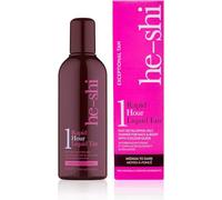 He-Shi Rapid 1 Hour Liquid Self Tan - Medium to Dark, 150ml | Express 1-hour fast-acting fake tan. Odourless and quick-dry vegan liquid tan for body & face.