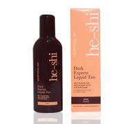He Shi Dark Express Liquid Tan - Self Tanner For Body & Face - Dark