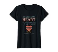 He Stole My Heart & I Took His Last Name Design T-Shirt
