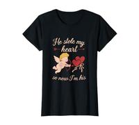 He Stole My Heart So Now I'm His Valentine Novelty T-Shirt