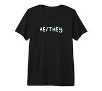 He/They Gender Identity Pronouns Premium T-Shirt