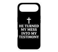 He Turned My Mess Into My Testimony Christian Faith Pastor Case for iPhone Air