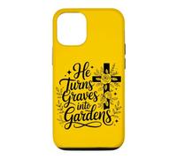 He Turns Graves Into Gardens Christian Hope Faith Women Case for iPhone 12/12 Pro