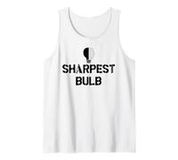 He Was Never the Sharpest Bulb Not the Brightest Tool Funny Tank Top