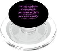 He Which Soweth Bountifully 2 Corinthians 9:6 Bible Prayer PopSockets PopGrip for MagSafe
