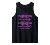 He Which Soweth Bountifully 2 Corinthians 9:6 Bible Prayer Tank Top