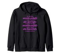 He Which Soweth Bountifully 2 Corinthians 9:6 Bible Prayer Zip Hoodie
