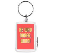 He who dares wins Keyring