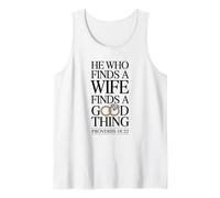 HE WHO FINDS A GOOD WIFE | Christian Couples | Him Tank Top