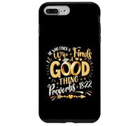 He Who Finds A Wife Finds A Good Thing Proverds 18 22 Christ Case for iPhone 7 Plus/8 Plus