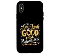 He Who Finds A Wife Finds A Good Thing Proverds 18 22 Christ Case for iPhone X/XS