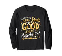 He Who Finds A Wife Finds A Good Thing Proverds 18 22 Christ Long Sleeve T-Shirt