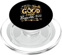 He Who Finds A Wife Finds A Good Thing Proverds 18 22 Christ PopSockets PopGrip for MagSafe