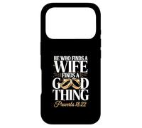 He Who Finds A Wife Finds A Good Thing Verse Case for iPhone 17 Pro