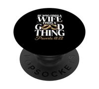He Who Finds A Wife Finds A Good Thing Verse PopSockets Adhesive PopGrip