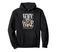 He Who Finds A Wife Finds A Good Thing Verse Pullover Hoodie