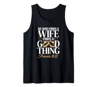 He Who Finds A Wife Finds A Good Thing Verse Tank Top